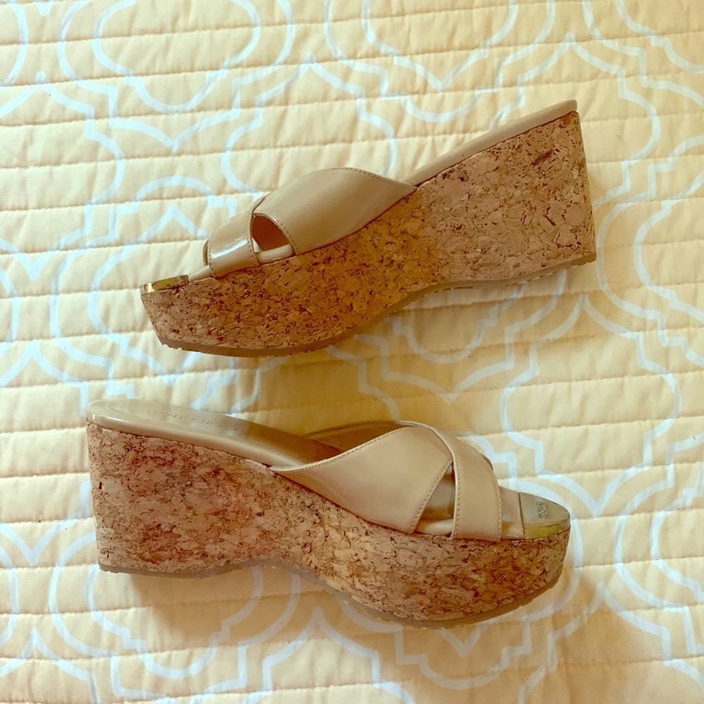 Jimmy Choo Cork Platform Sandals